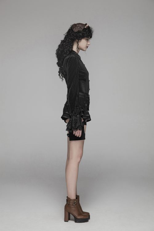  Steampunk Short Punk Rave WK-373XDF/BK  7