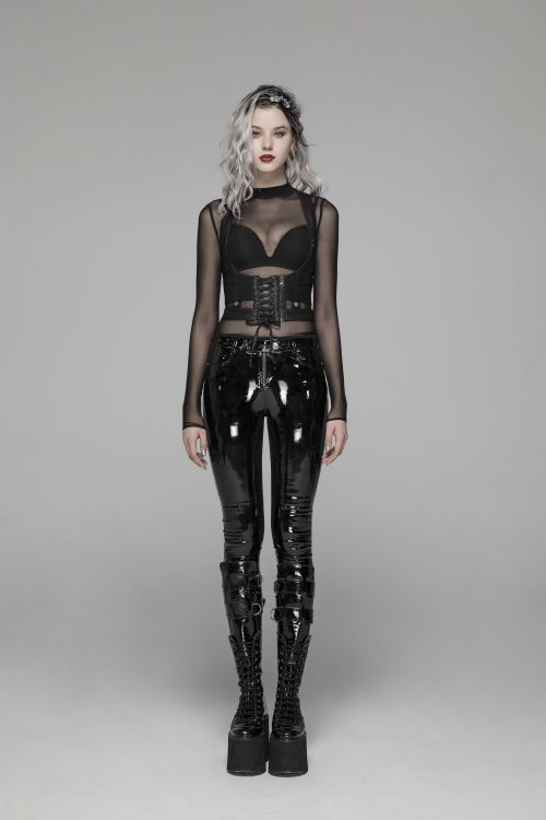  PUNK Patent Leather Pants Punk Rave WK-378XCF/BK-BRI  5