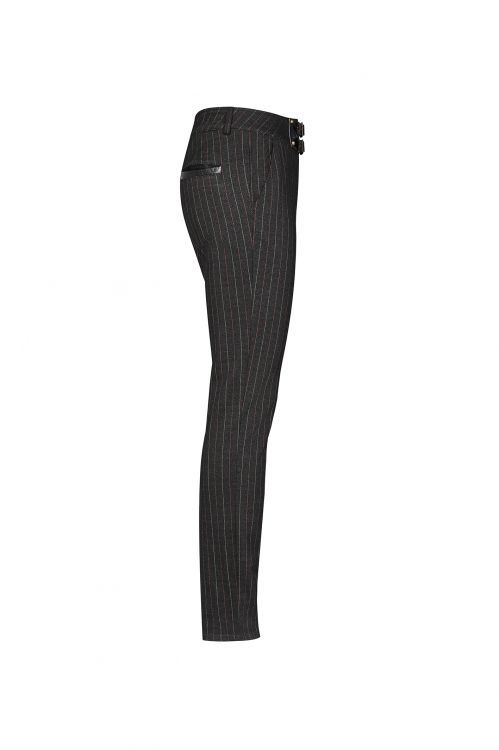  Gentleman Style Vertical Trousers Punk Rave WK-383XCM/BK-CO  3