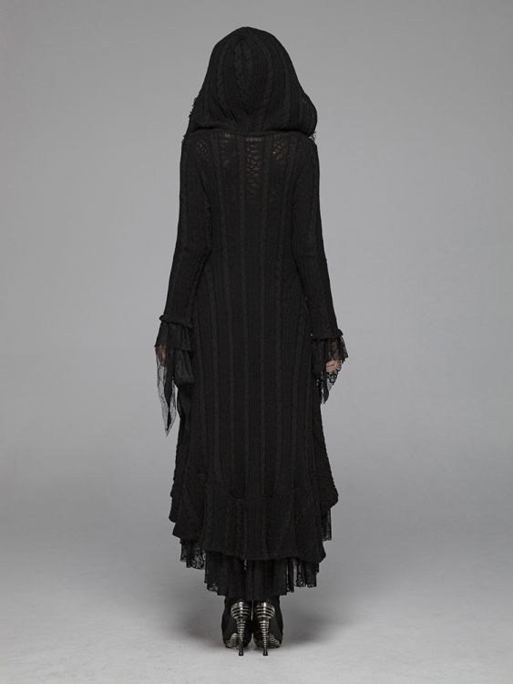  Gothic Woolen Cardigan Punk Rave WM-047BMF/BK  7