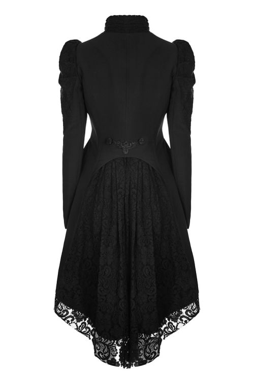  Gothic Gorgeous vintage long coat Punk Rave WY-831LCF/BK  4