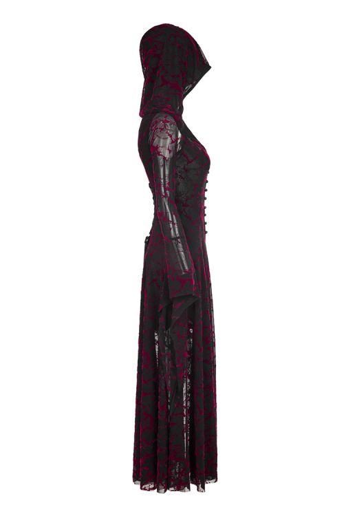  Gothic flame long coat Punk Rave WY-836LCF/BK-RD  3