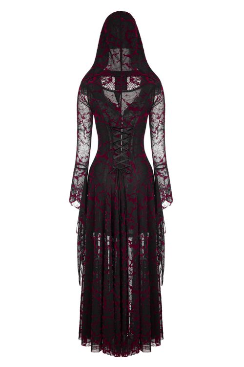  Gothic flame long coat Punk Rave WY-836LCF/BK-RD  4