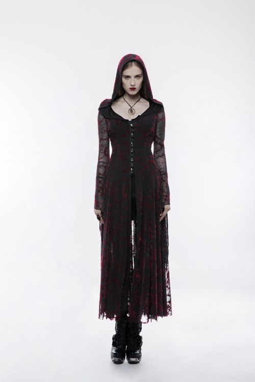  Gothic flame long coat Punk Rave WY-836LCF/BK-RD  6