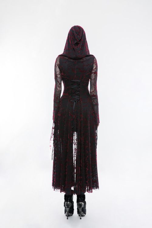  Gothic flame long coat Punk Rave WY-836LCF/BK-RD  7
