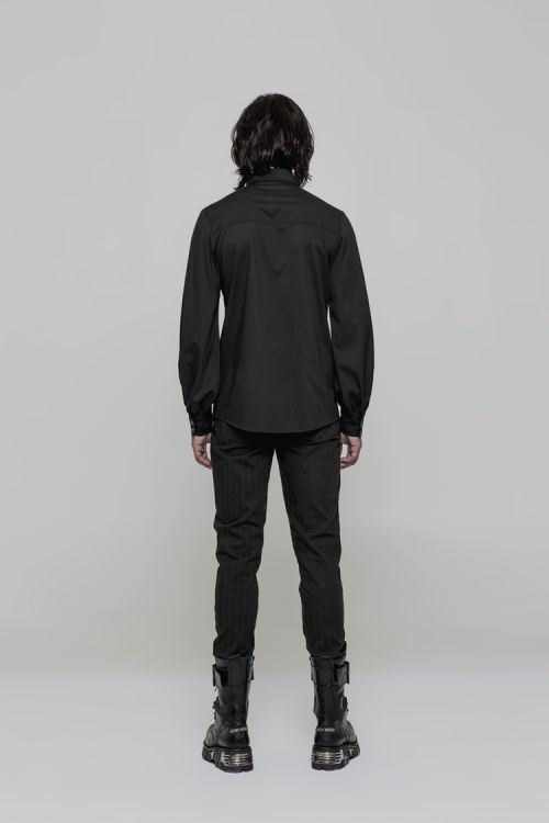 Рубашка Uniform Long sleeve Shirt Punk Rave WY-846CCM/BK / Милитари Викторианский стиль / Изображение 6