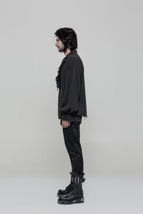  Steampunk Long Sleeve Shirt Punk Rave WY-873CCM/BK  5