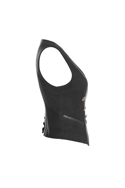  Uniform Woolen Waistcoat Punk Rave WY-891MJF/BK  3