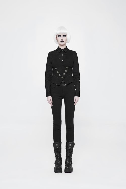  Uniform Woolen Waistcoat Punk Rave WY-891MJF/BK  5