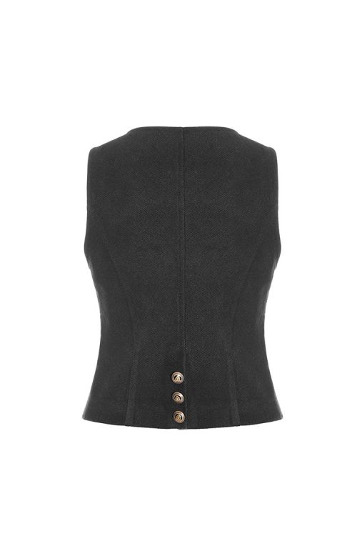  Uniform Woolen Waistcoat Punk Rave WY-891MJF/BK  4