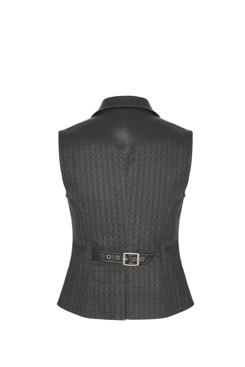 Steampunk Quiff Vest Punk Rave WY-929MJM/BK  4