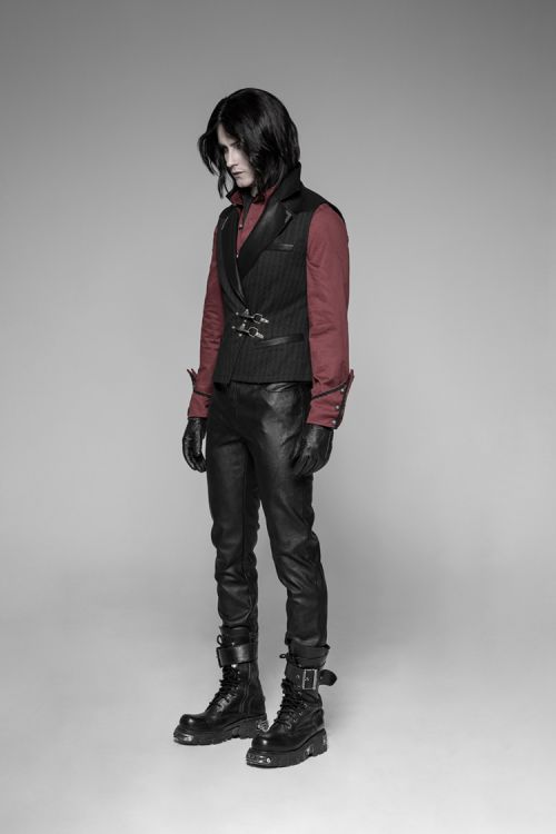  Steampunk Quiff Vest Punk Rave WY-929MJM/BK  6