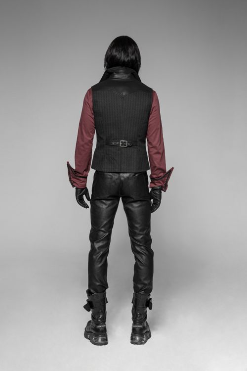 Steampunk Quiff Vest Punk Rave WY-929MJM/BK  7
