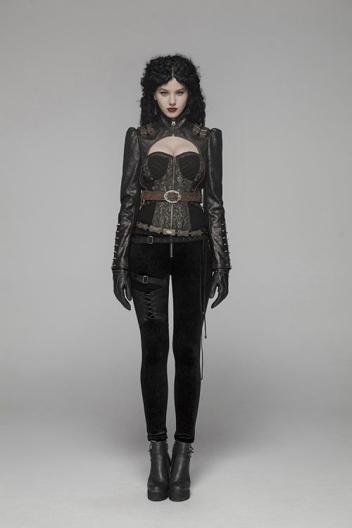  Steam Punk Short Jacket Punk Rave WY-961XDF/BK-CO  5