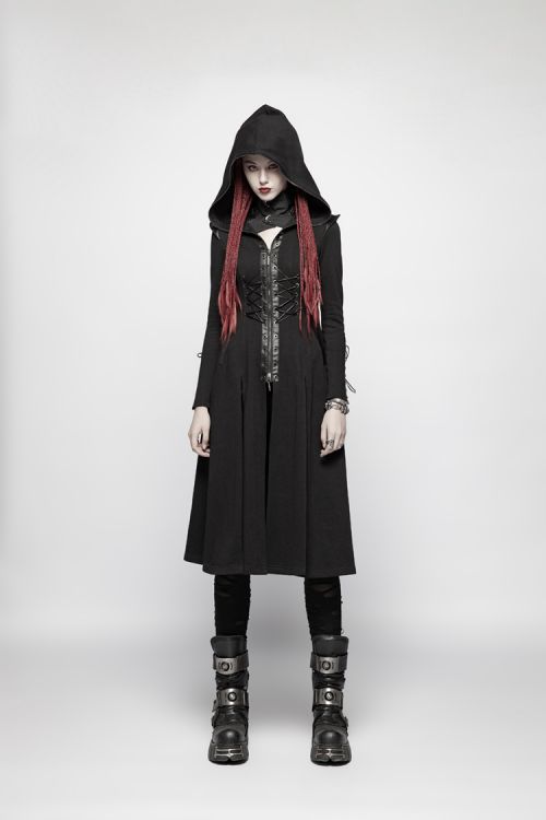  Punk Hooded Knit Jacket Punk Rave WY-964ZCF/BK  5
