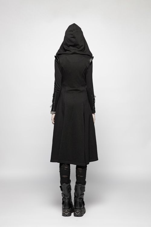  Punk Hooded Knit Jacket Punk Rave WY-964ZCF/BK  7