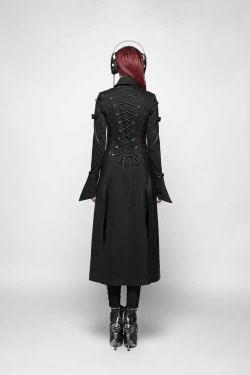  Punk Futuristic Long Coat Punk Rave WY-981XCF/BK  5