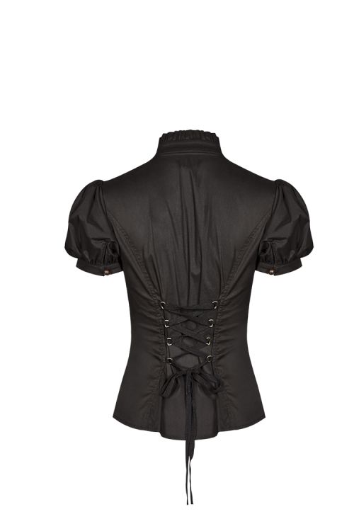  Steampunk Puff Sleeve Shirt Punk Rave WY-988CDF/BK  4