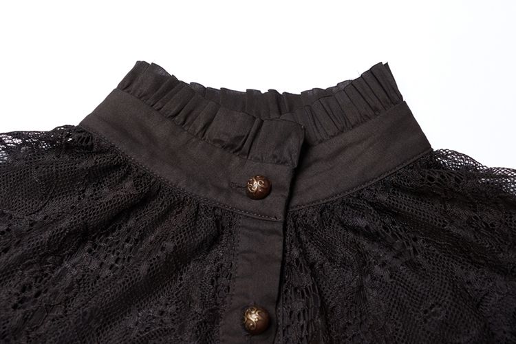  Steampunk Puff Sleeve Shirt Punk Rave WY-988CDF/BK  8