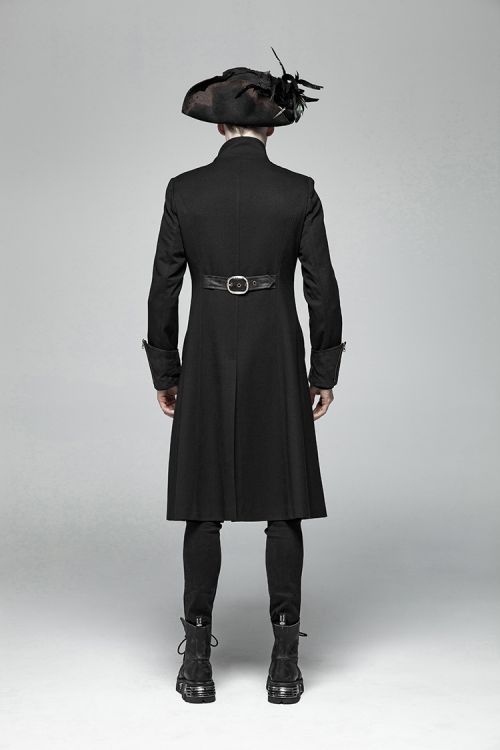  Steampunk Mid-length Coat Punk Rave WY-1000LCM/BK  6