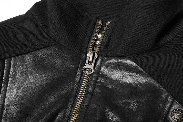  Steampunk Mid-length Coat Punk Rave WY-1000LCM/BK  8