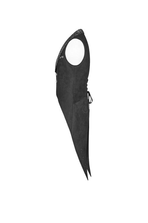 Gothic Swallow Tail Vest Punk Rave WY-1001MJM/BK  3