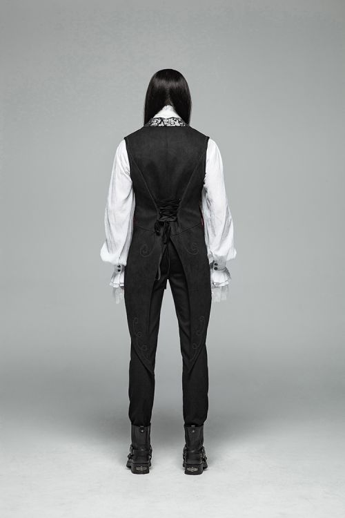  Gothic Swallow Tail Vest Punk Rave WY-1001MJM/BK  7