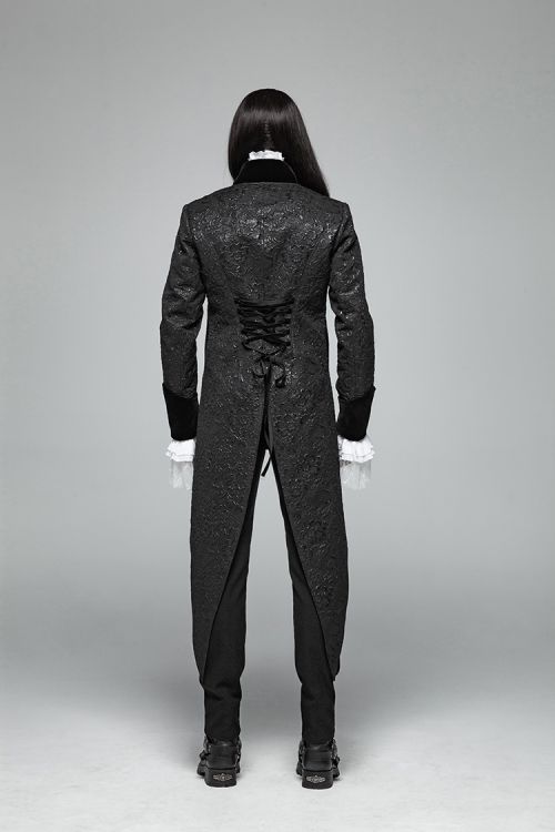  Gothic Medium Length Jacquard Jacket Punk Rave WY-1011LCM/BK  7