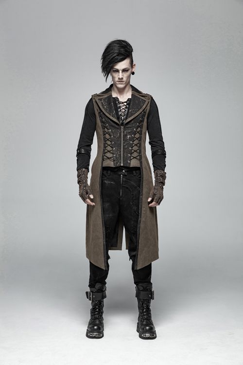 Steampunk Long Vest Punk Rave WY-1016MJM/CO  5