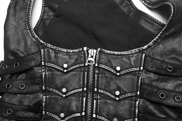  Punk Shapewear waistcoat Punk Rave WY-1033MJF/BK  8