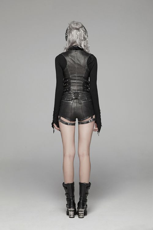  Punk Shapewear waistcoat Punk Rave WY-1033MJF/BK  7