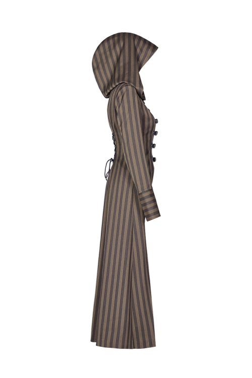 Steam Punk Striped Long Coat Punk Rave WY-1034LCF/CO  3