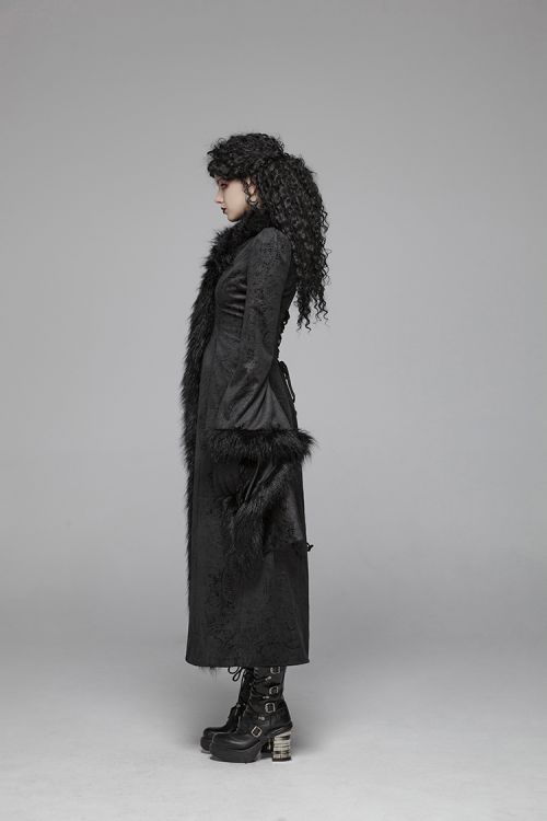  Gothic Gorgeous Jacquard Long Coat Punk Rave WY-1036LCF/BK  6
