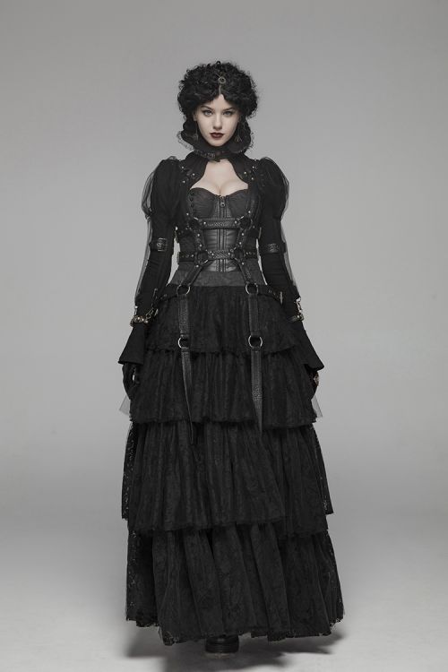 Steampunk Short Coat Punk Rave WY-1047LDF/BK  5