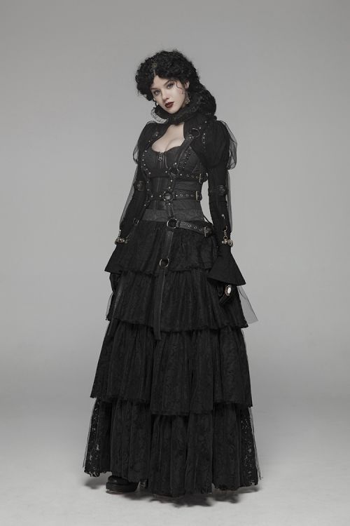  Steampunk Short Coat Punk Rave WY-1047LDF/BK  7