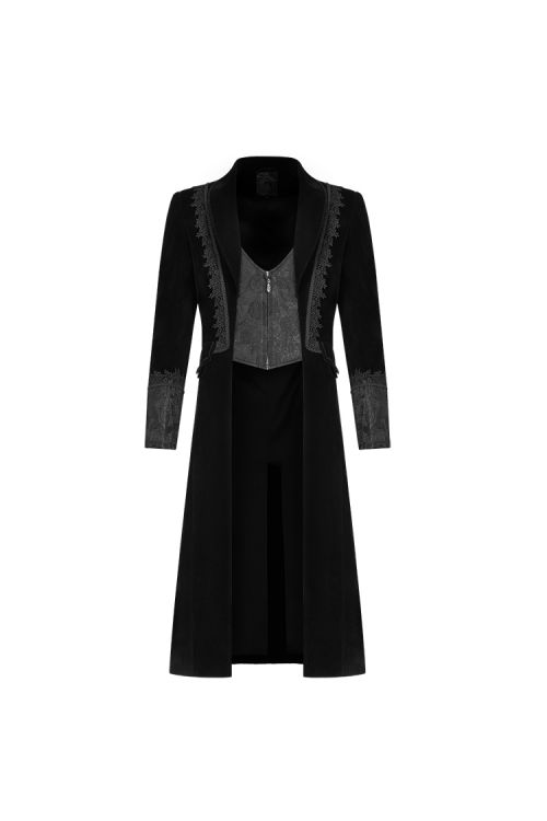  Gothic Medium Length Jacket Punk Rave WY-1069LCM/BK  2