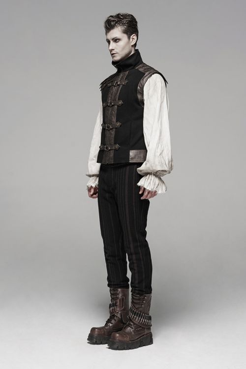  Steampunk retro vest Punk Rave WY-1094MJM/BK-CO  6