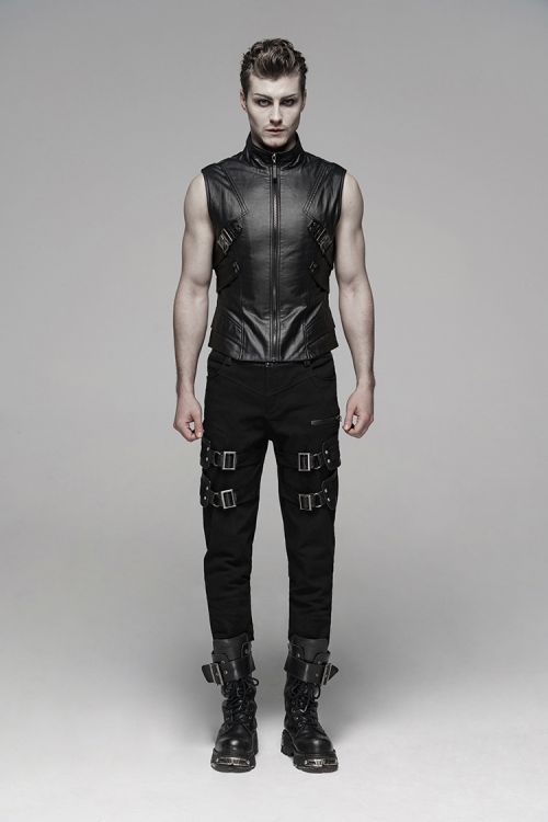  Punk's future style vest Punk Rave WY-1107MJM/BK  5