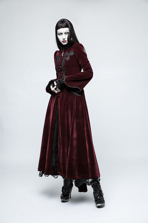  Gothic Palace Swallow Tail Long Dress Jacket Punk Rave Y-776/RD  6