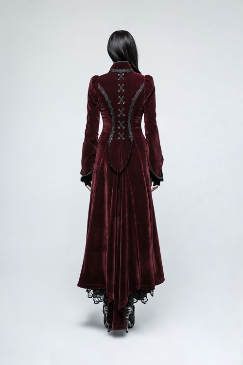  Gothic Palace Swallow Tail Long Dress Jacket Punk Rave Y-776/RD  5