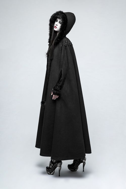  Gothic Long Coak Punk Rave Y-790/BK  5