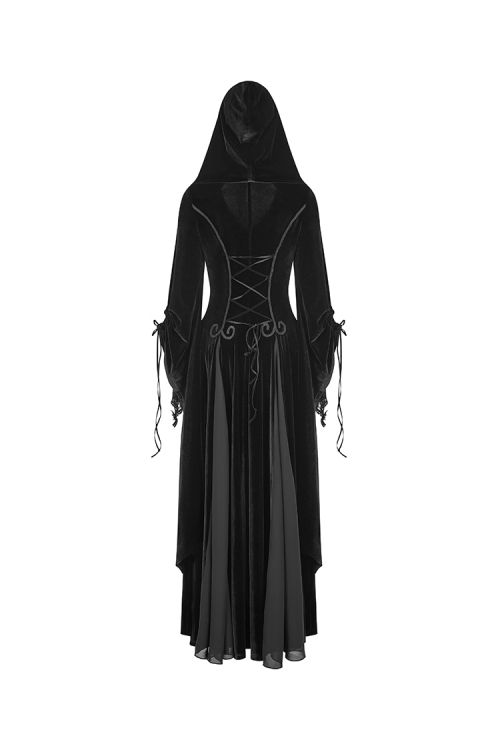  Gothic Dark Goddess Long coat Punk Rave Y-797/BK  4