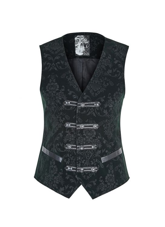  Gothic Printing Color Vest Punk Rave Y-813/GR  2