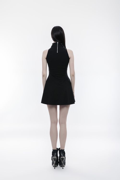  Goth heart shape breast hollow out laced dress Punk Rave OPQ-249LQF/BK  5