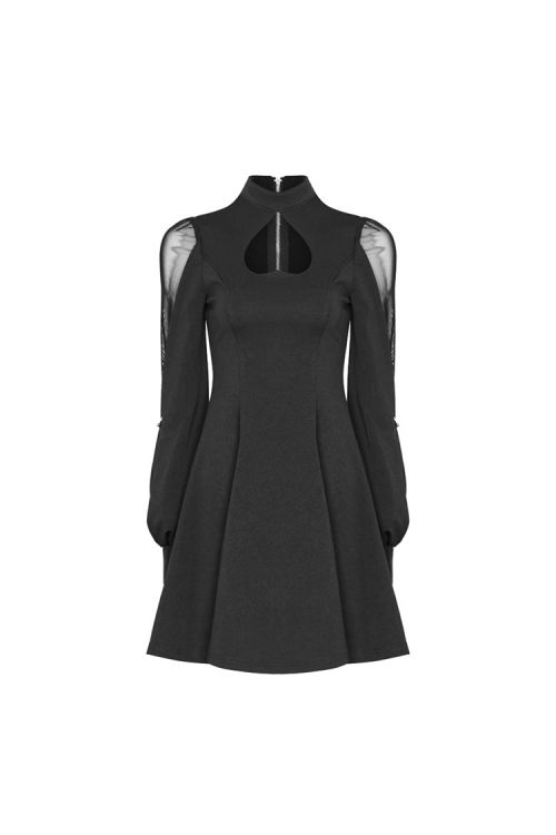  High Collar Inverted Peach Heart Mosaic Dress Punk Rave OPQ-305LQF/BK  2