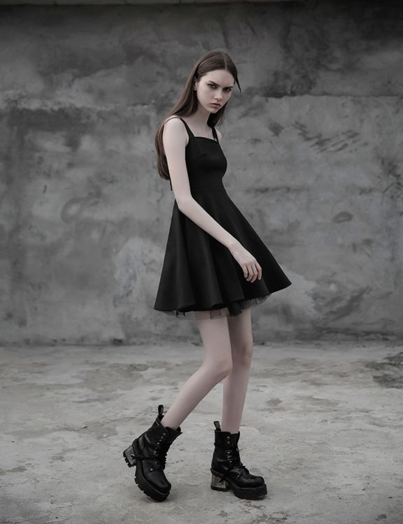  Punk Tie Rope Design Dress Punk Rave OPQ-312LQF/BK  6
