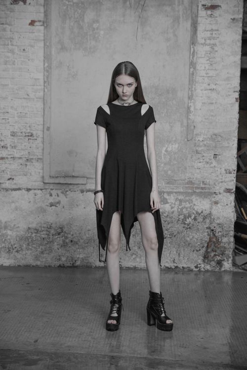  Irregular Hem Dress Punk Rave OPQ-316LQF/BK  5