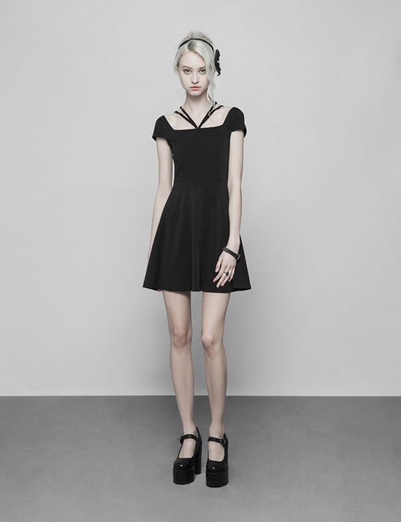  Lace Stitching Cover Sleeve Dress Punk Rave OPQ-378LQF/BK  6