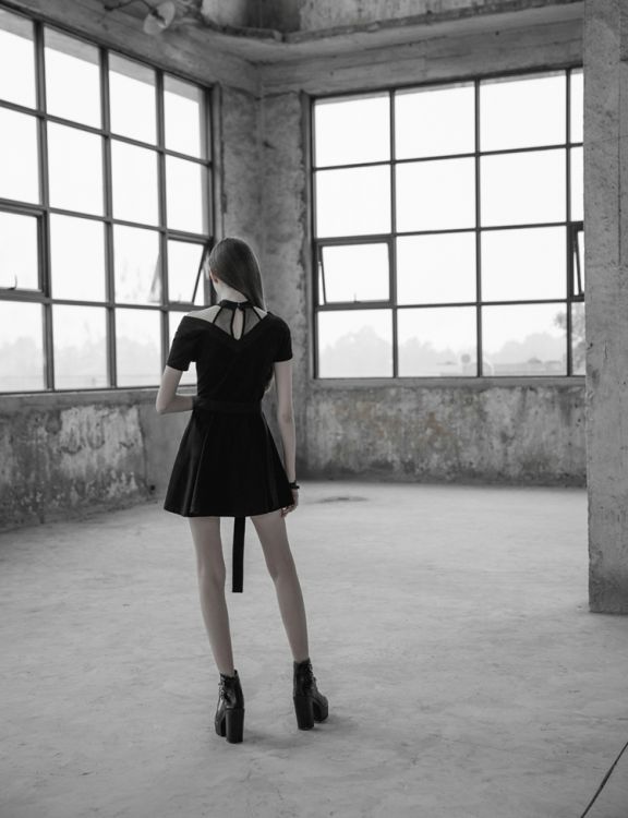  Fake Two Pieces of Dress Punk Rave OPQ-392LQF/BK  7