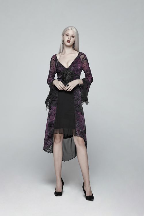  Gothic Goddess Classical Mid-length Dress Punk Rave OQ-388LQF/BK-VI  6